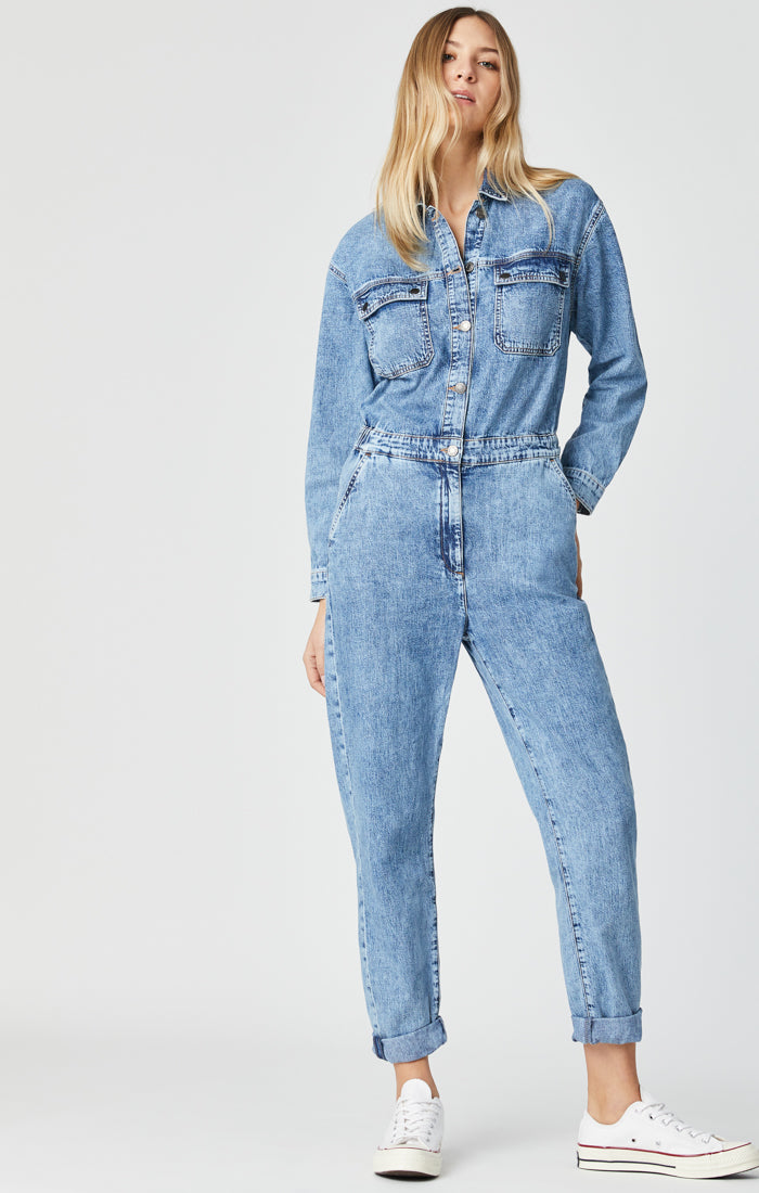 EVA JUMPSUIT IN LIGHT INDIGO ALL BLUE - Mavi Jeans