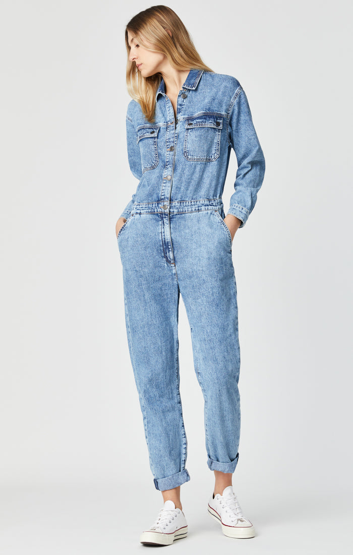 EVA JUMPSUIT IN LIGHT INDIGO ALL BLUE - Mavi Jeans