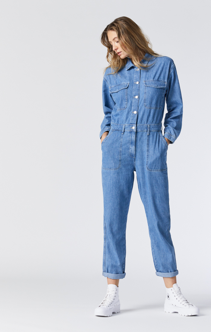 IDA OVERALL IN LIGHT BLUE DENIM - Mavi Jeans