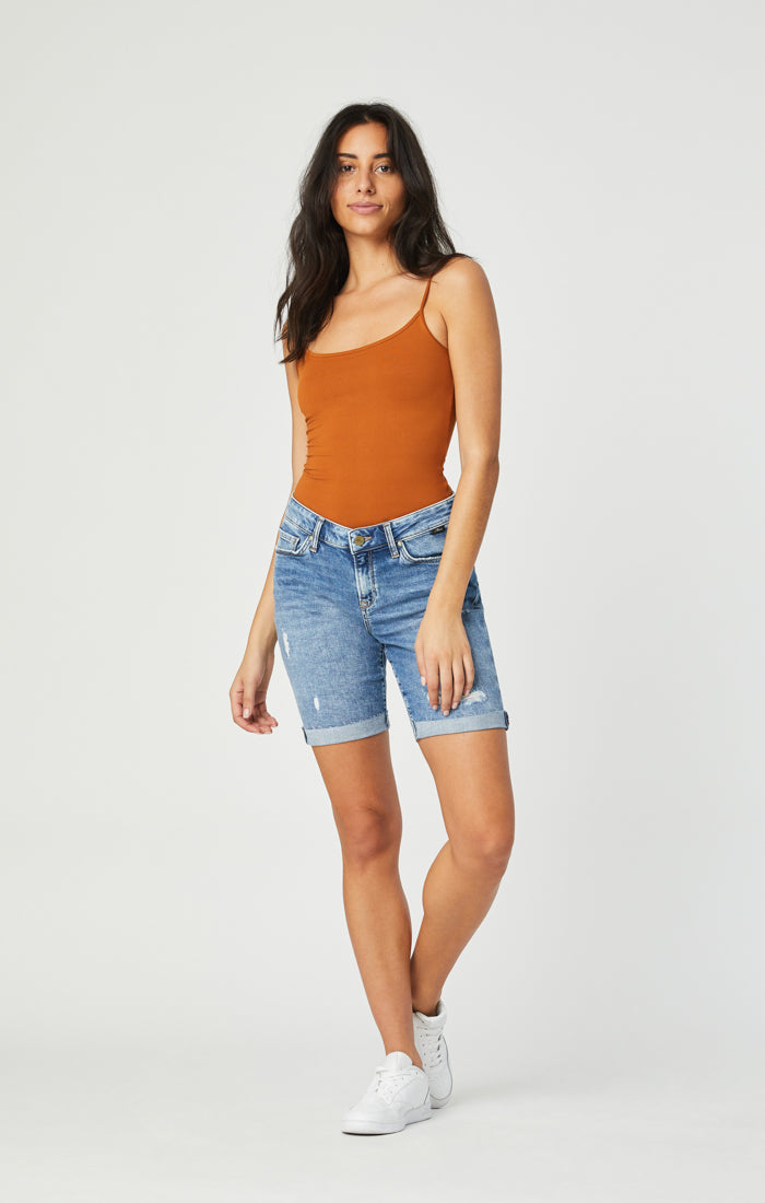ALEXIS SHORTS IN RIPPED & FRINGE VINTAGE - Mavi Jeans
