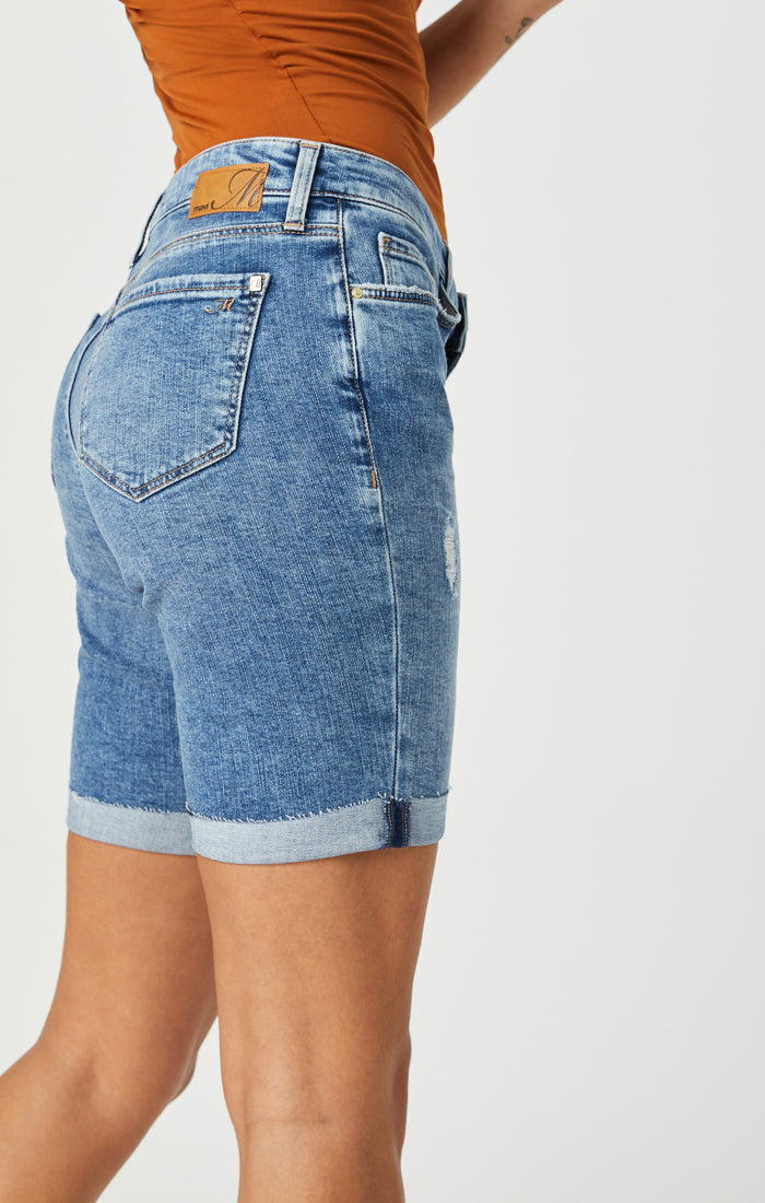 ALEXIS SHORTS IN RIPPED & FRINGE VINTAGE - Mavi Jeans