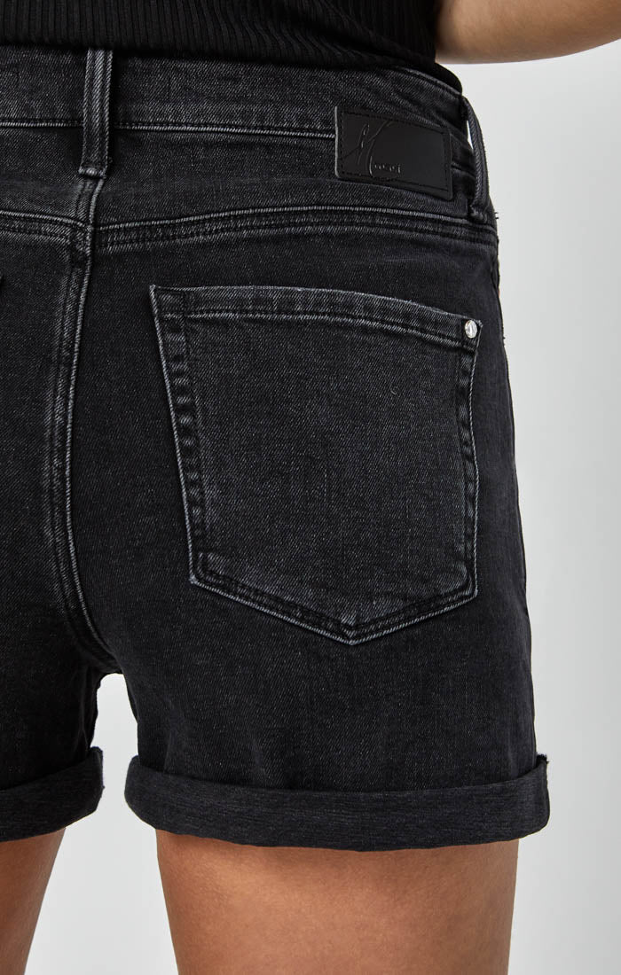 Dark store denim shorts