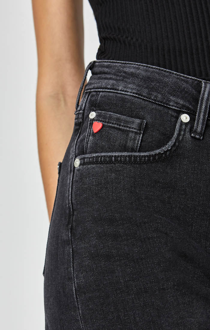 ELLA SHORTS IN DARK SMOKE 80'S - Mavi Jeans