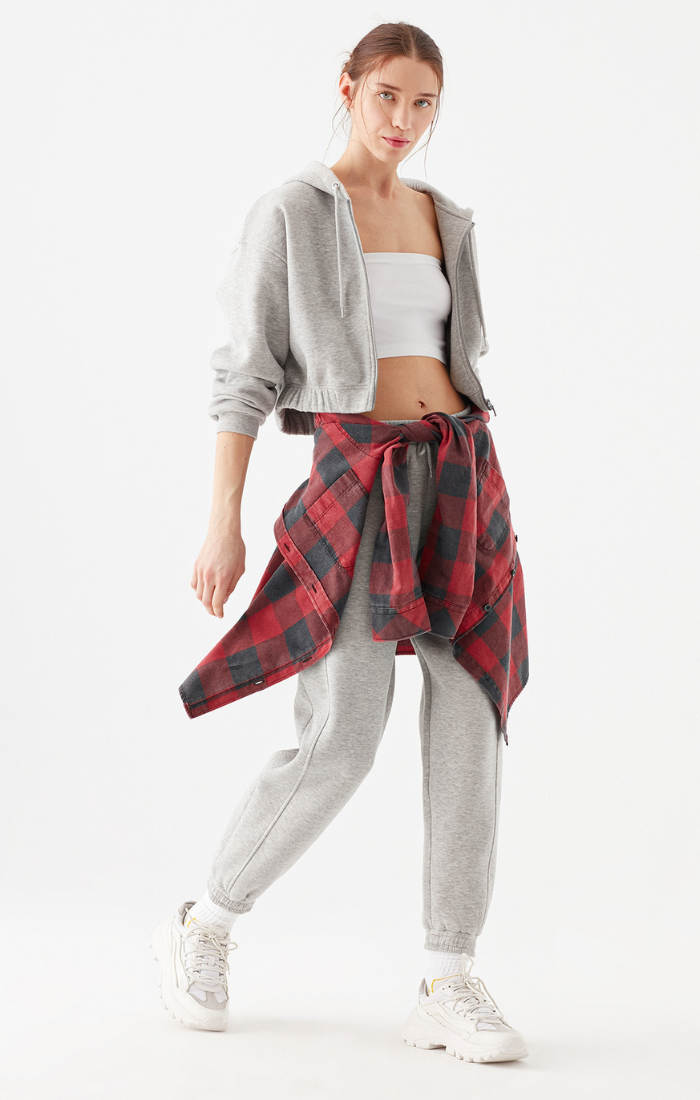 SWEATPANTS IN GREY MELANGE - Mavi Jeans