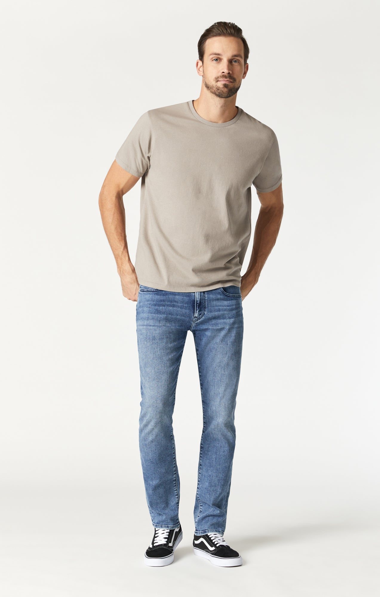 CREW NECK T-SHIRT IN MOON ROCK - Mavi Jeans