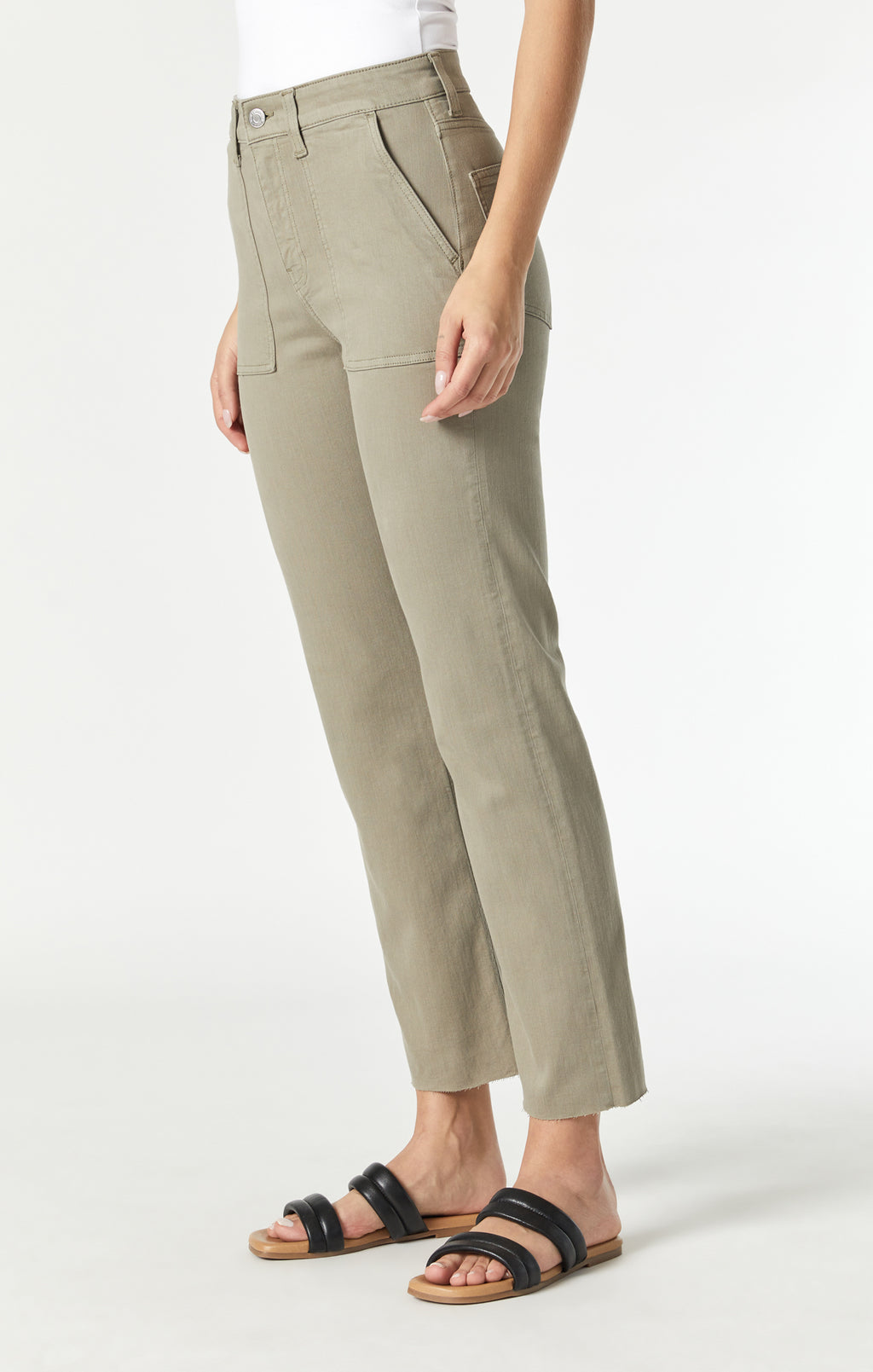 SHELIA FRONT POCKET STRAIGHT IN VETIVER TWILL - Mavi Jeans
