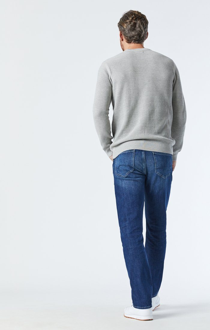 ZACH STRAIGHT LEG IN MID BRUSHED NASHVILLE - Mavi Jeans