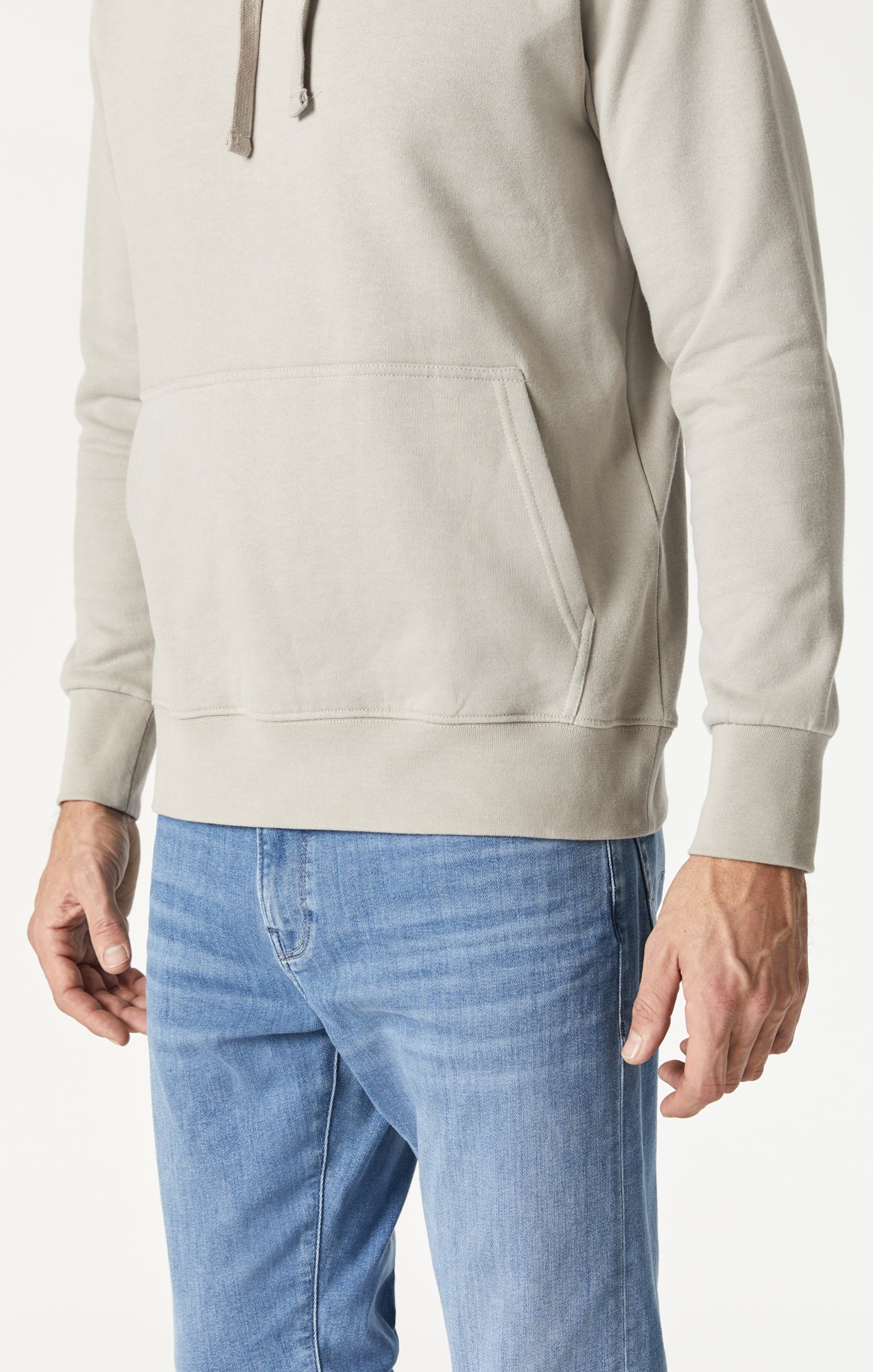 Mavi Men's Natural Dyed Sweatshirt In Silver Lining