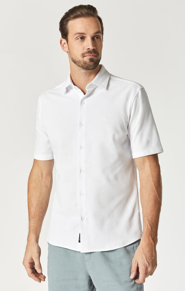  Mey 46002 White Dry Cotton Men's Short Sleeve Top Med (50 EU) :  Clothing, Shoes & Jewelry