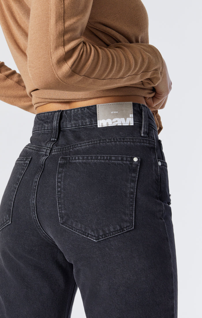 BARCELONA WIDE LEG IN DARK SMOKE ORGANIC BLUE - Mavi Jeans