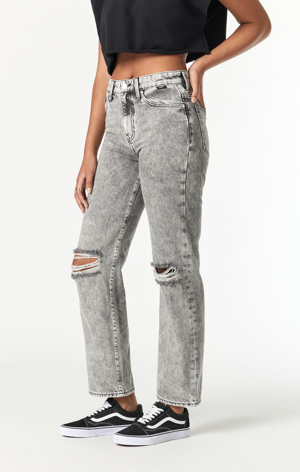 BARCELONA WIDE LEG IN LIGHT SMOKE TRUE BLUE - Mavi Jeans