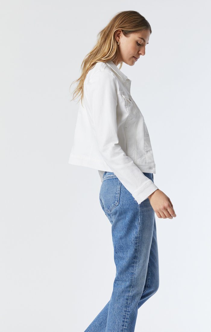 SAMANTHA JACKET IN DOUBLE WHITE SUPERSOFT - Mavi Jeans