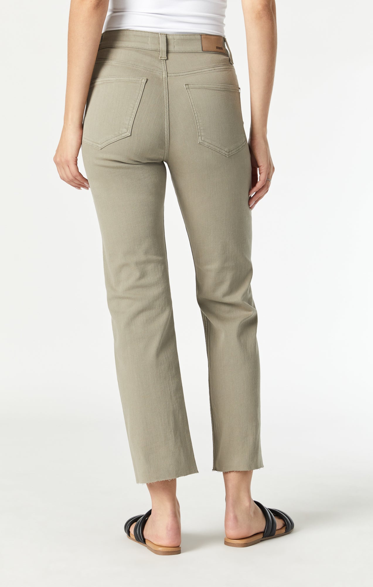 Mavi Women's Shelia High-Rise Front Pocket Straight In Vetiver Twill