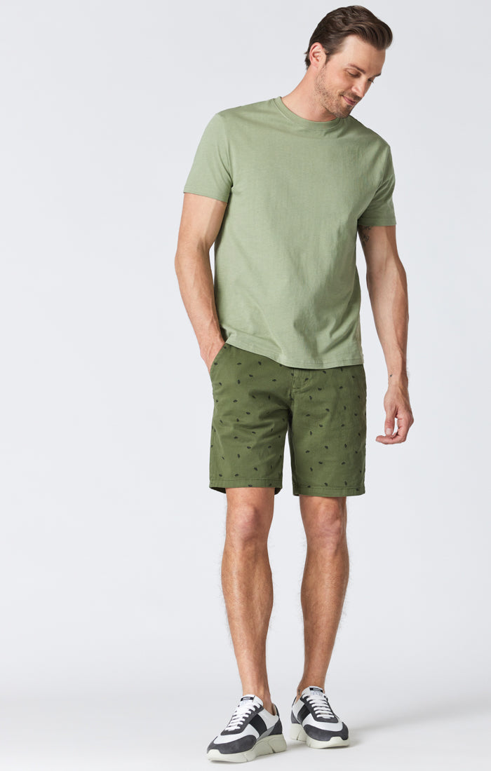 JACOB SHORTS IN OLIVINE TWILL - Mavi Jeans