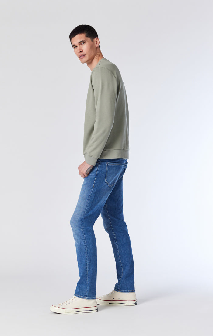 JAKE SLIM LEG IN MID BRUSHED ATHLETIC - Mavi Jeans