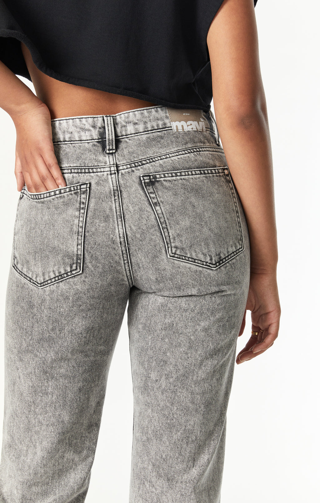 BARCELONA WIDE LEG IN LIGHT SMOKE TRUE BLUE - Mavi Jeans