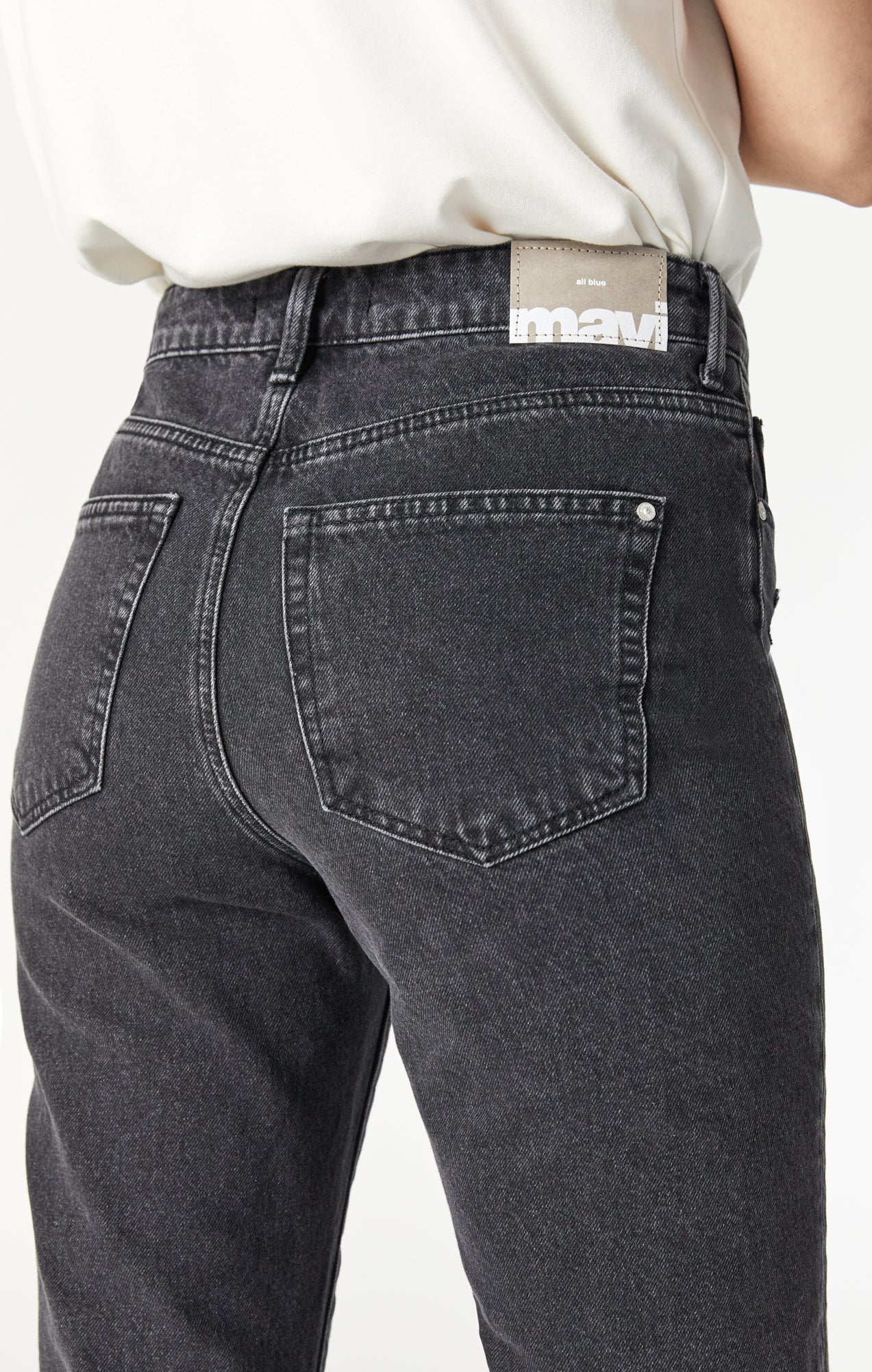 NEW YORK STRAIGHT LEG IN SMOKE RIPPED DENIM - Mavi Jeans
