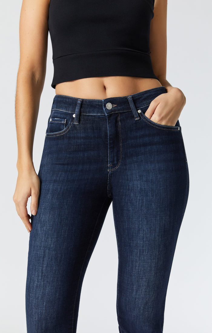 KATHLEEN SLIM BOYFRIEND IN DEEP BRUSHED FEATHER BLUE - Mavi Jeans