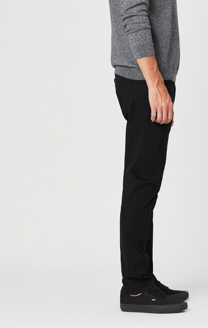 Mavi Men's Jake Slim Leg Jeans in Double Black SuperMove