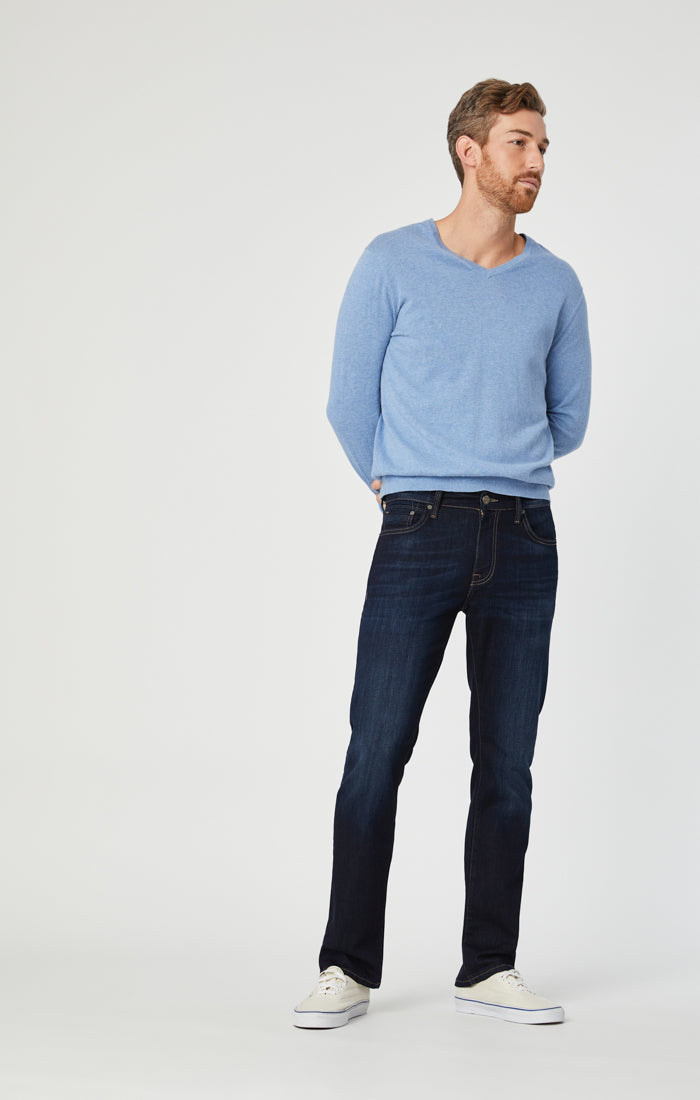 ZACH STRAIGHT LEG JEANS IN RINSE BRUSHED WILLIAMSBURG - Mavi Jeans