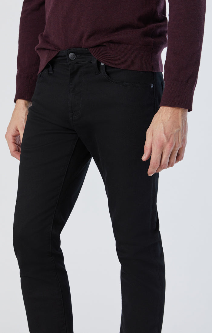 Mavi Men's James Skinny In Double Black SuperMove