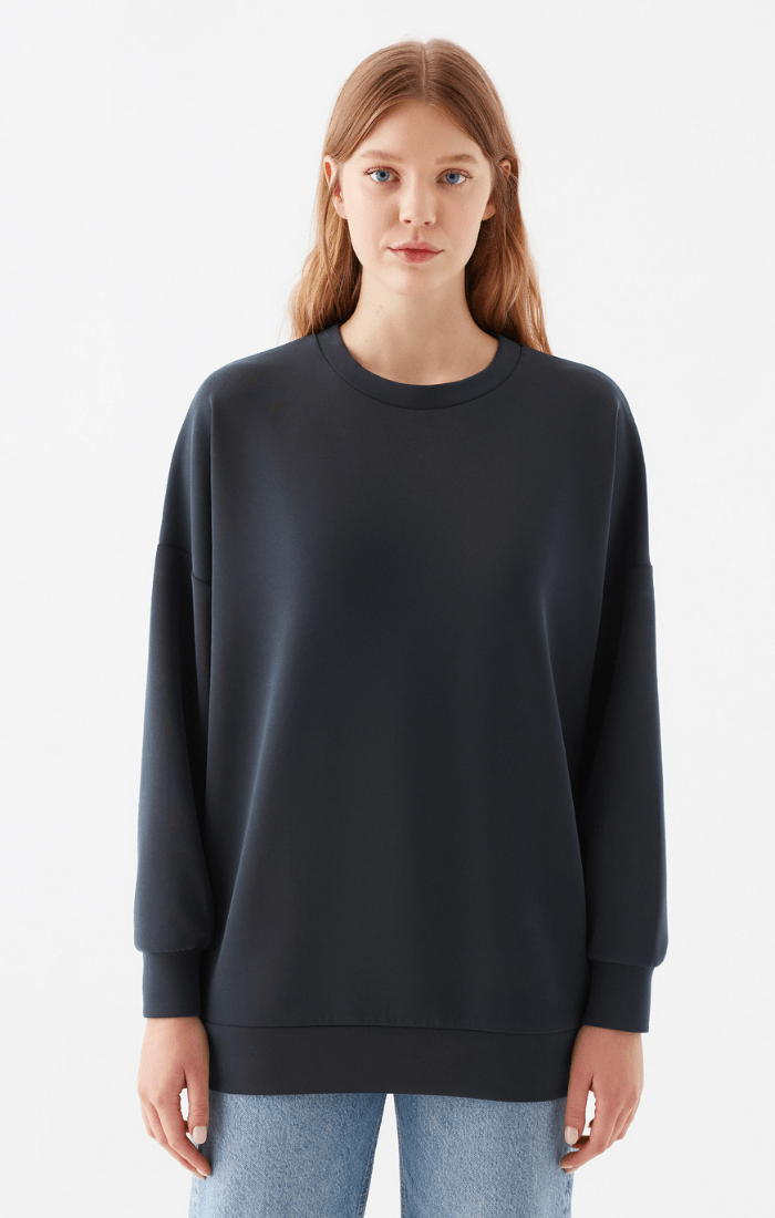 Oversized black sweatshirt hot sale womens