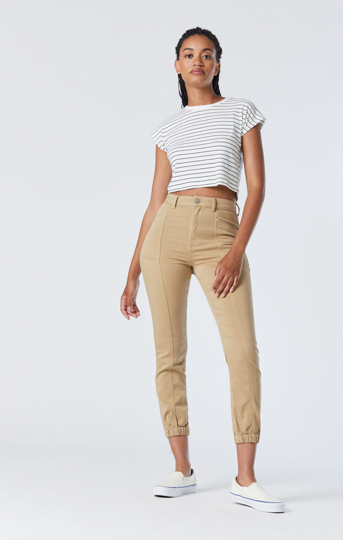 ANNA SLIM JOGGER IN CORNSTALK CASUAL COMFORT - Mavi Jeans