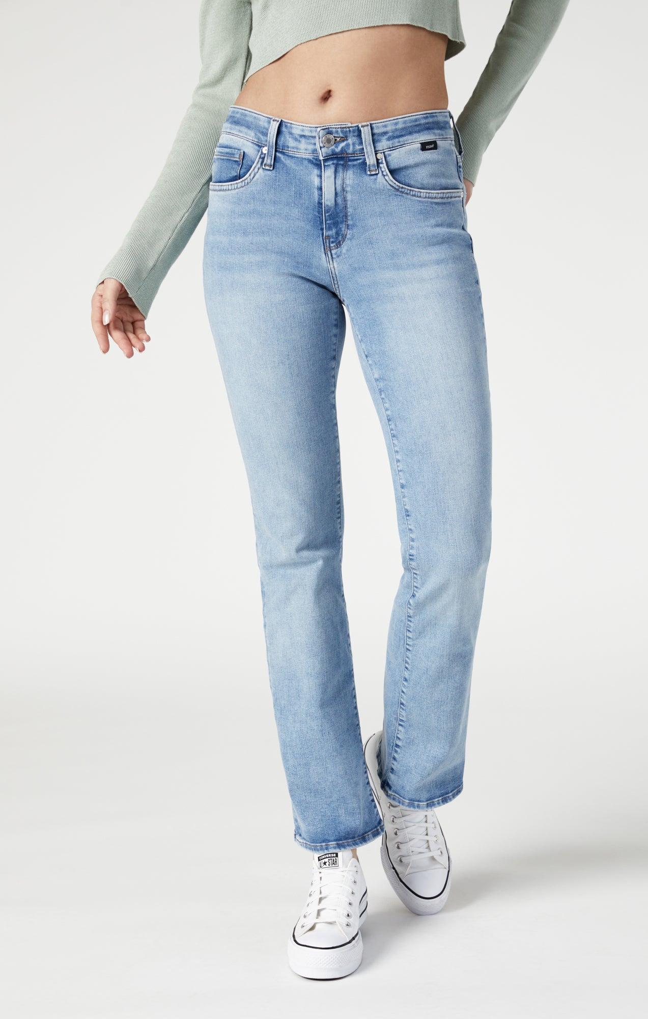 Old Navy Womens Size 10 Short Mid Rise Bootcut Medium Wash Blue Denim Jeans