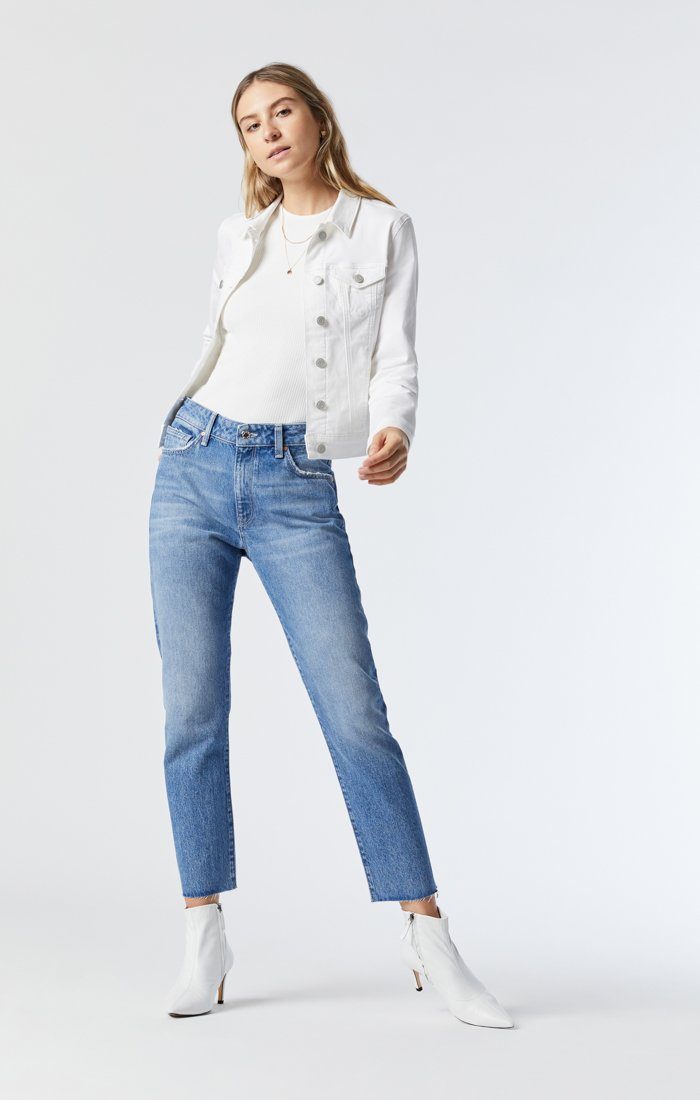 SAMANTHA JACKET IN DOUBLE WHITE SUPERSOFT - Mavi Jeans