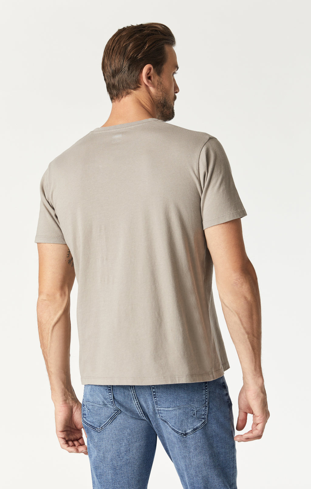 CREW NECK T-SHIRT IN MOON ROCK - Mavi Jeans