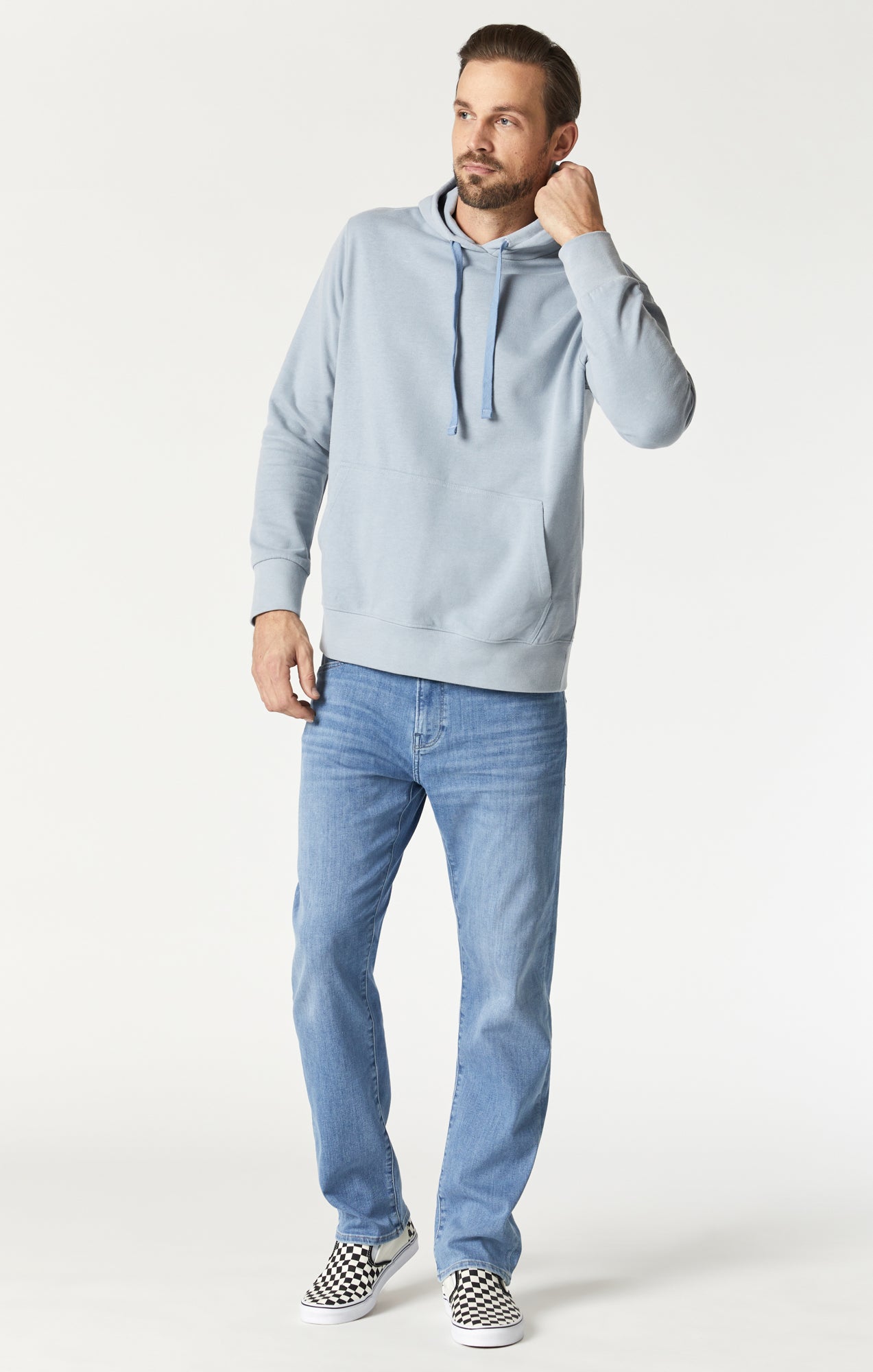 Mavi Men's Natural Dyed Sweatshirt In Aluminum