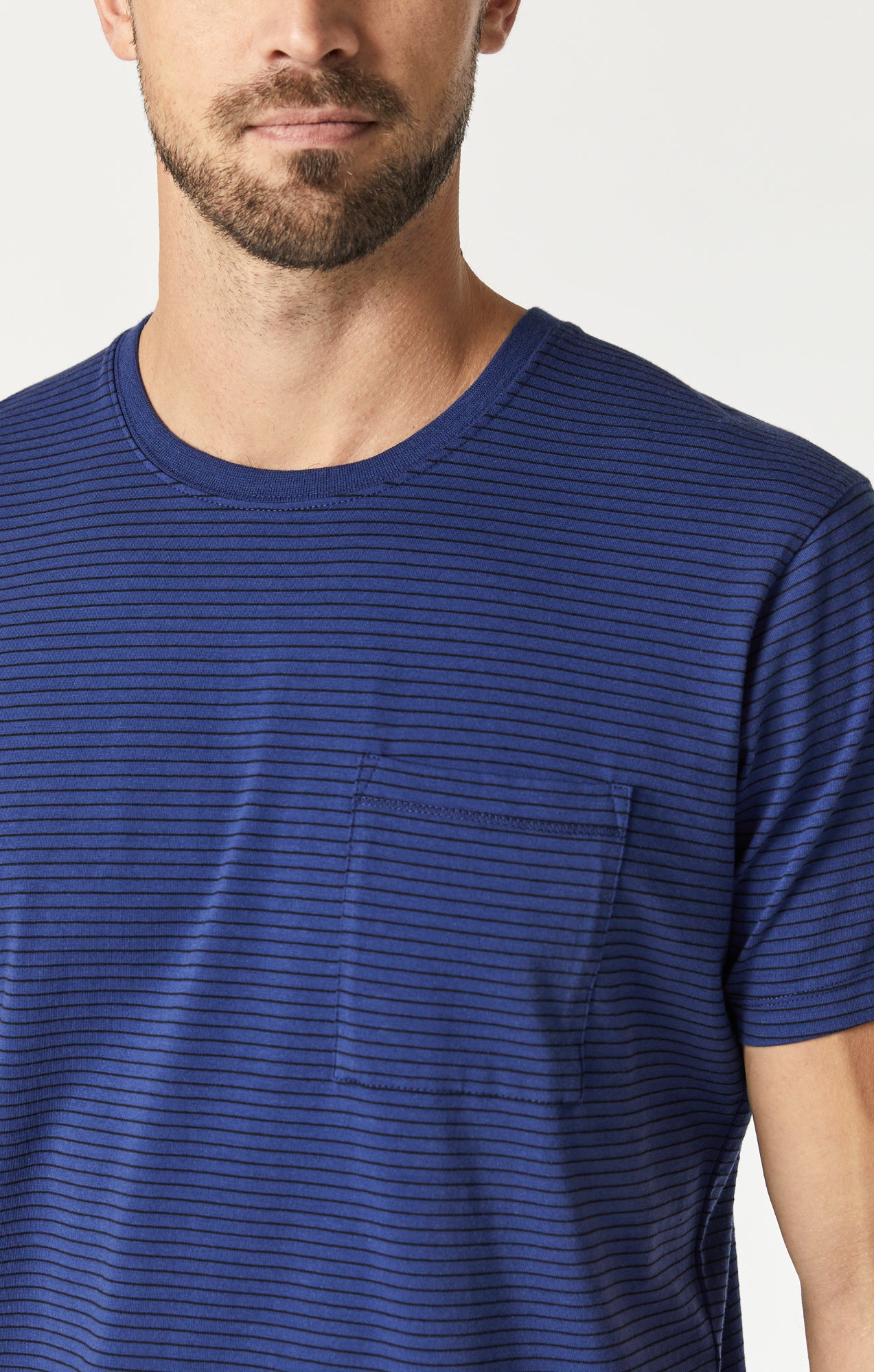 STRIPED T-SHIRT IN TWILIGHT BLUE - Mavi Jeans