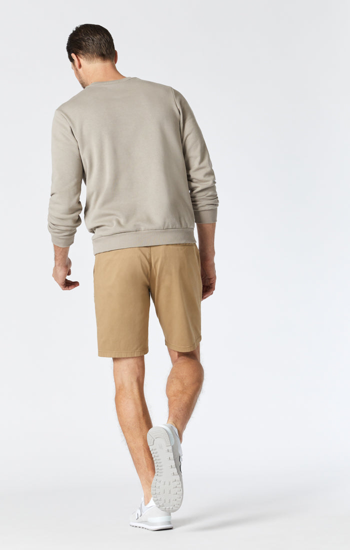 JACOB SHORTS IN BRITISH KHAKI TWILL - Mavi Jeans