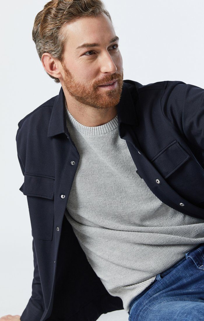 ZACH STRAIGHT LEG IN MID BRUSHED NASHVILLE - Mavi Jeans