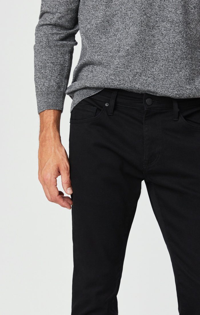 JAKE SLIM LEG JEANS IN DOUBLE BLACK SUPERMOVE - Mavi Jeans