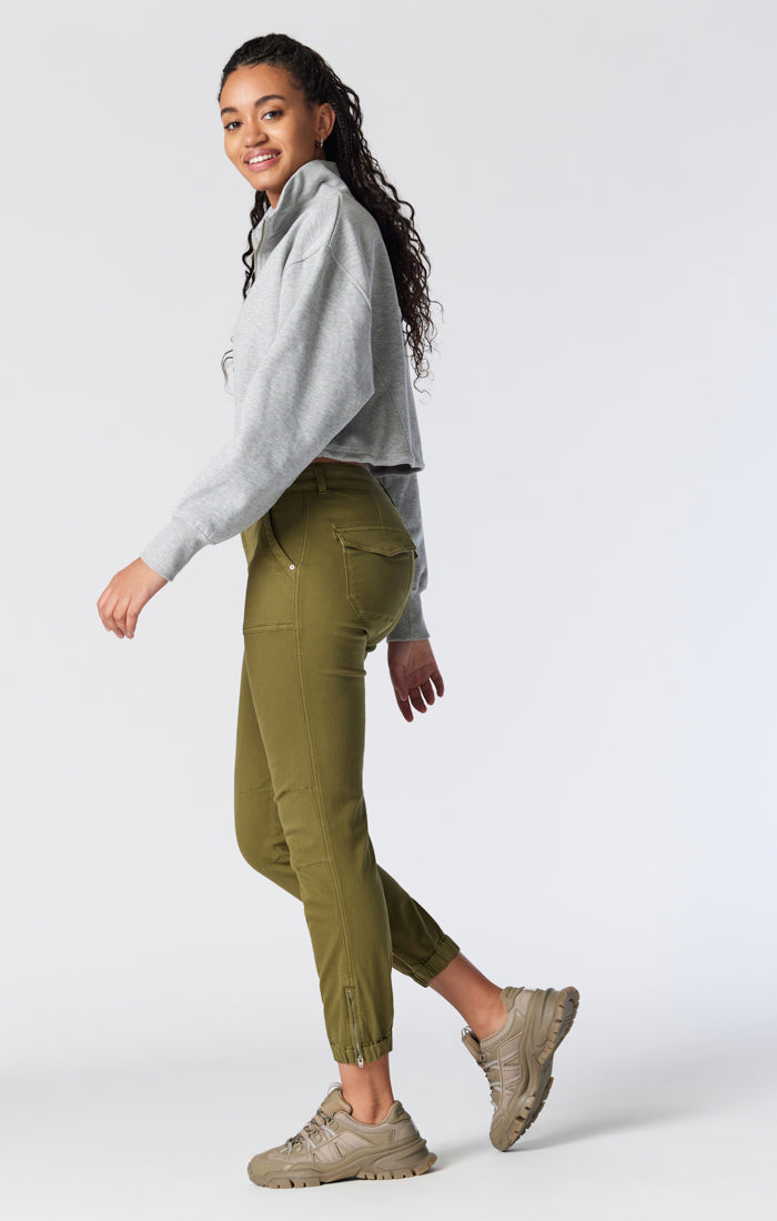 IVY SLIM CARGO PANTS IN BRANCH TWILL - Mavi Jeans
