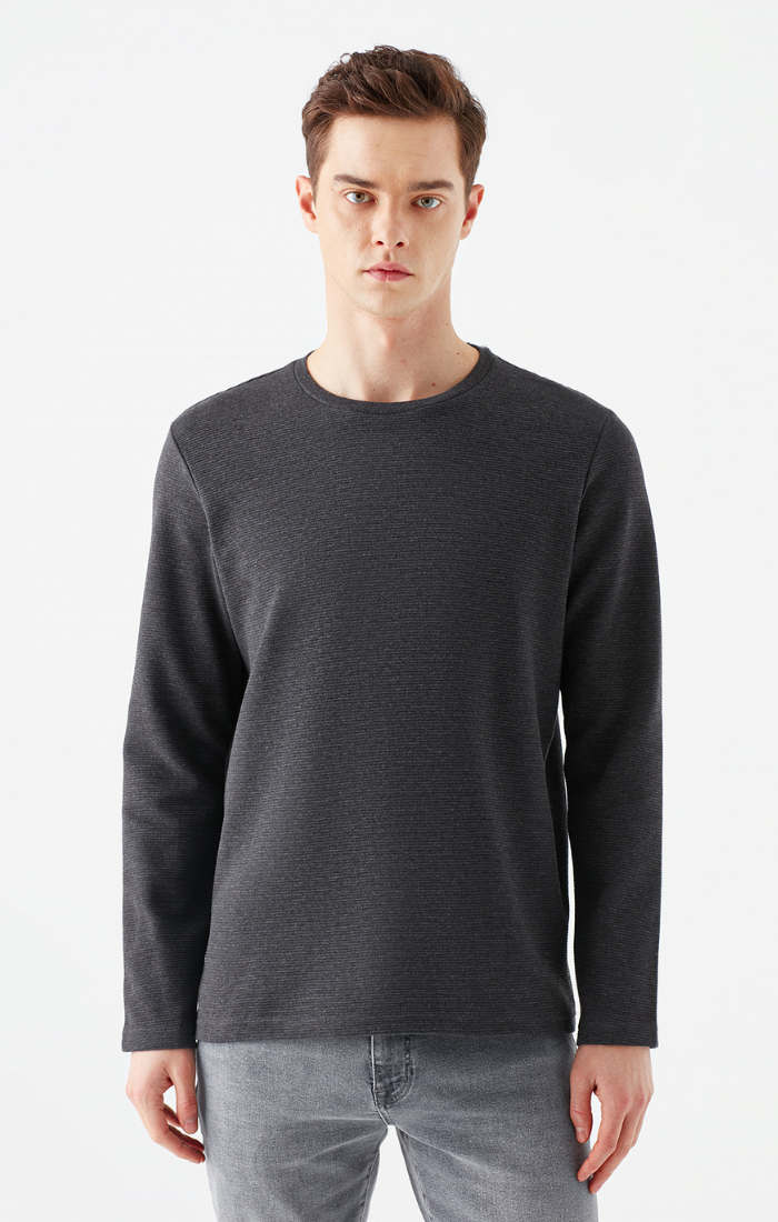 grey t shirt men's full sleeve