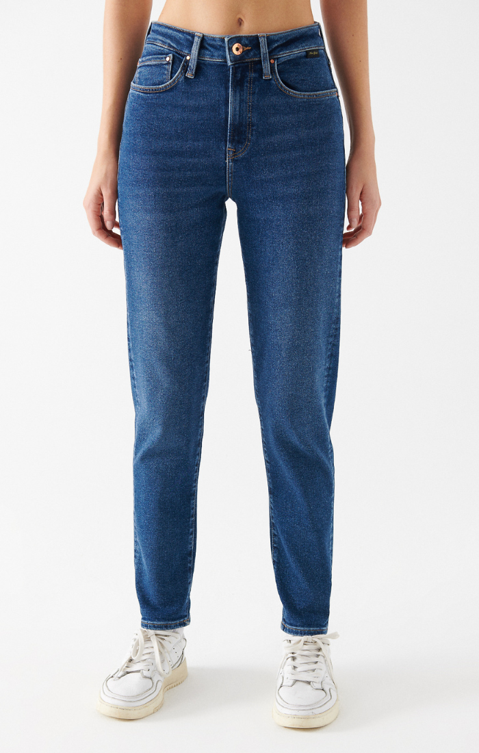 CINDY MOM JEANS IN DARK GOLD SHAPE - Mavi Jeans