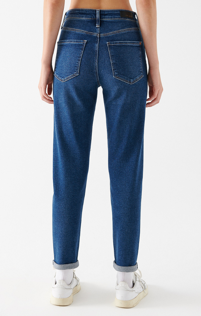 CINDY MOM JEANS IN DARK GOLD SHAPE - Mavi Jeans