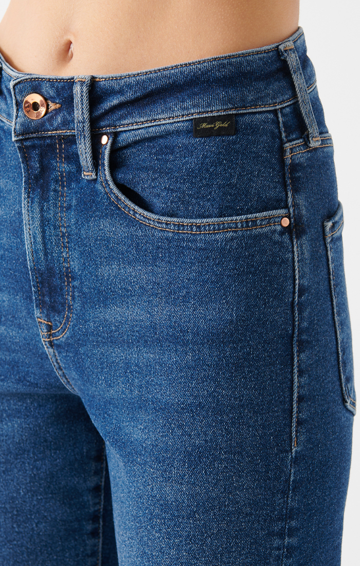 CINDY MOM JEANS IN DARK GOLD SHAPE - Mavi Jeans