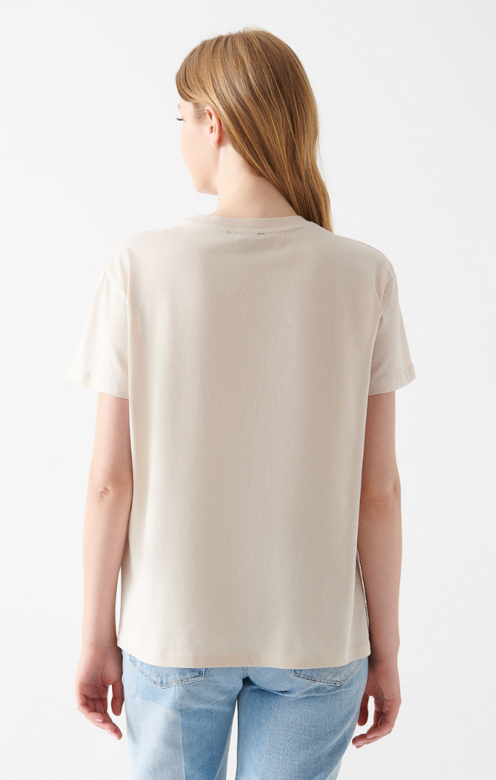 Mavi Women's Short Sleeve T-Shirt In Light Grey