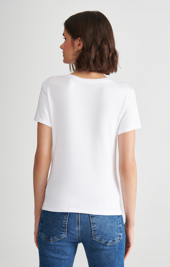 White short sleeve top womens 2025