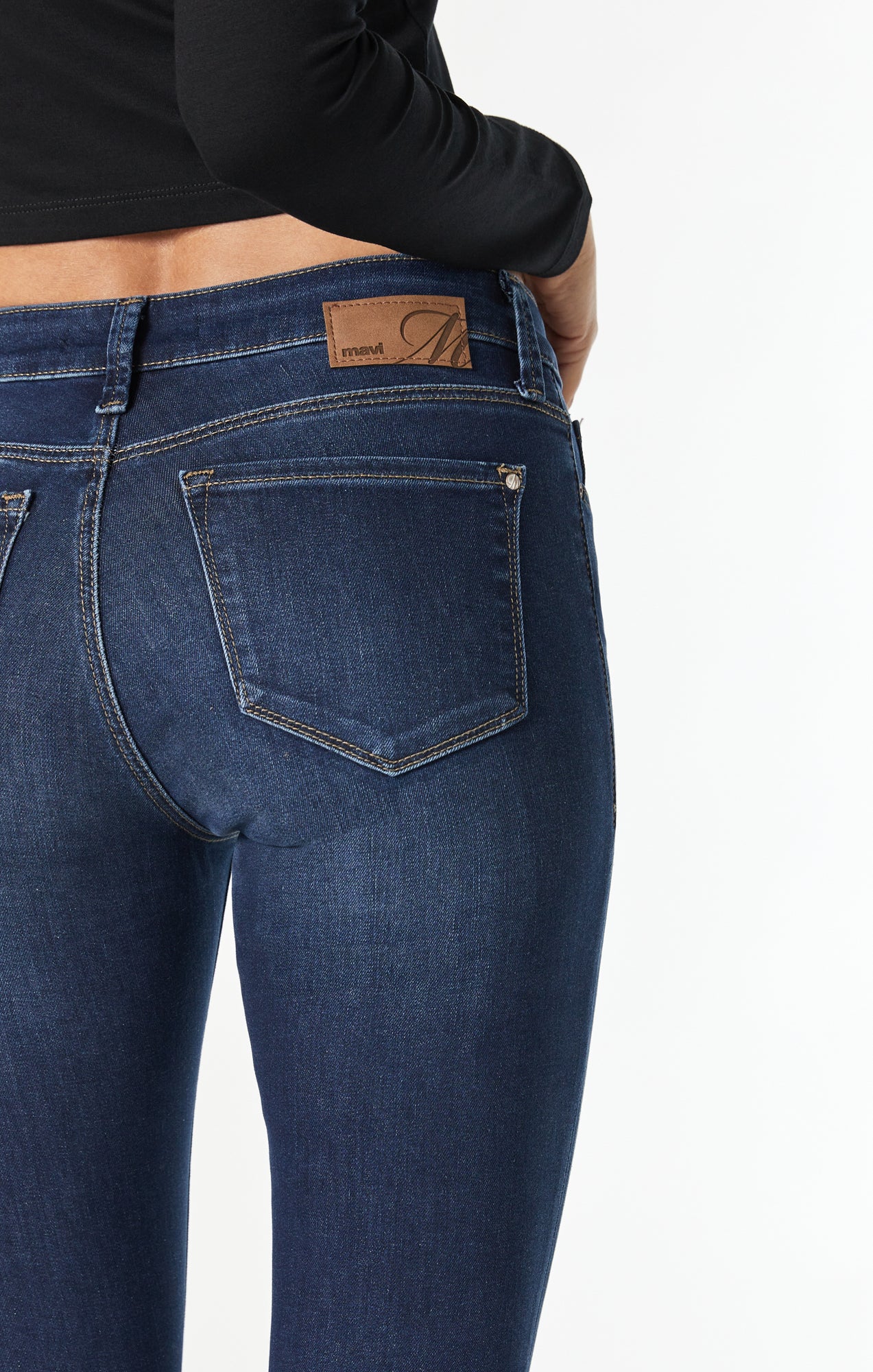 Mavi Women's Adriana Mid Rise Super Skinny Jeans in Indigo Tribeca