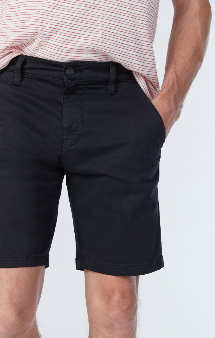 JACOB SHORTS IN BLACK TWILL - Mavi Jeans