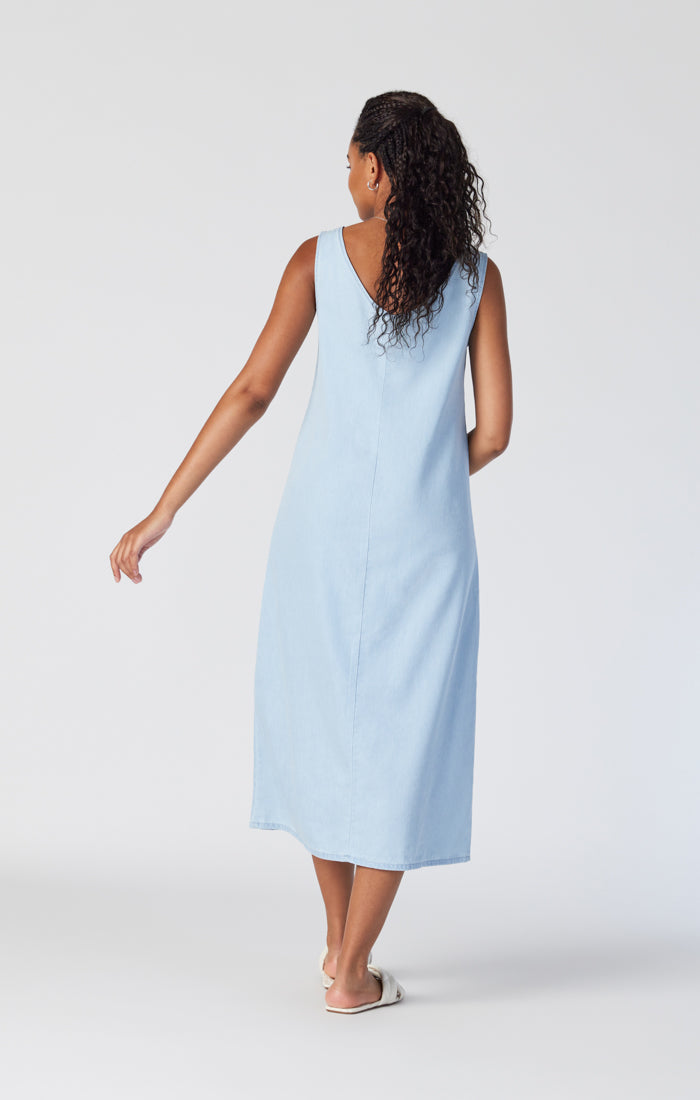 JUNE DENIM SHIRT DRESS IN LIGHT SOFT DENIM - Mavi Jeans