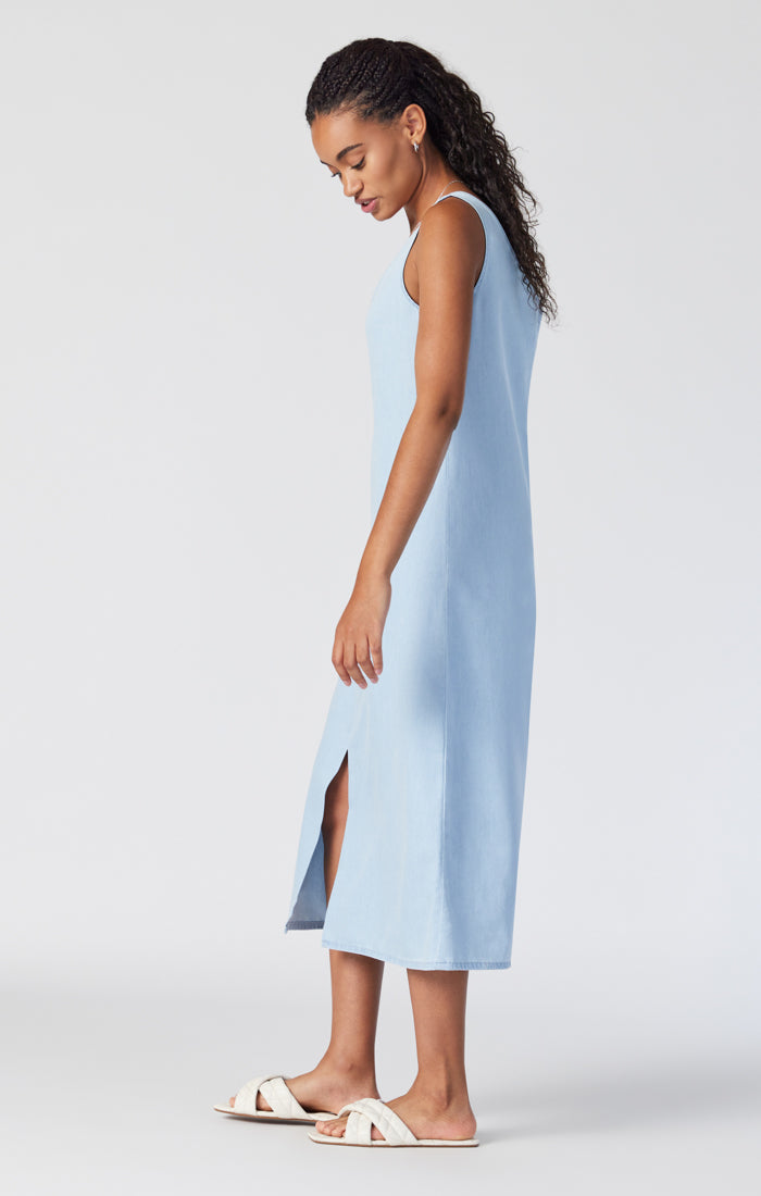 JUNE DENIM SHIRT DRESS IN LIGHT SOFT DENIM - Mavi Jeans