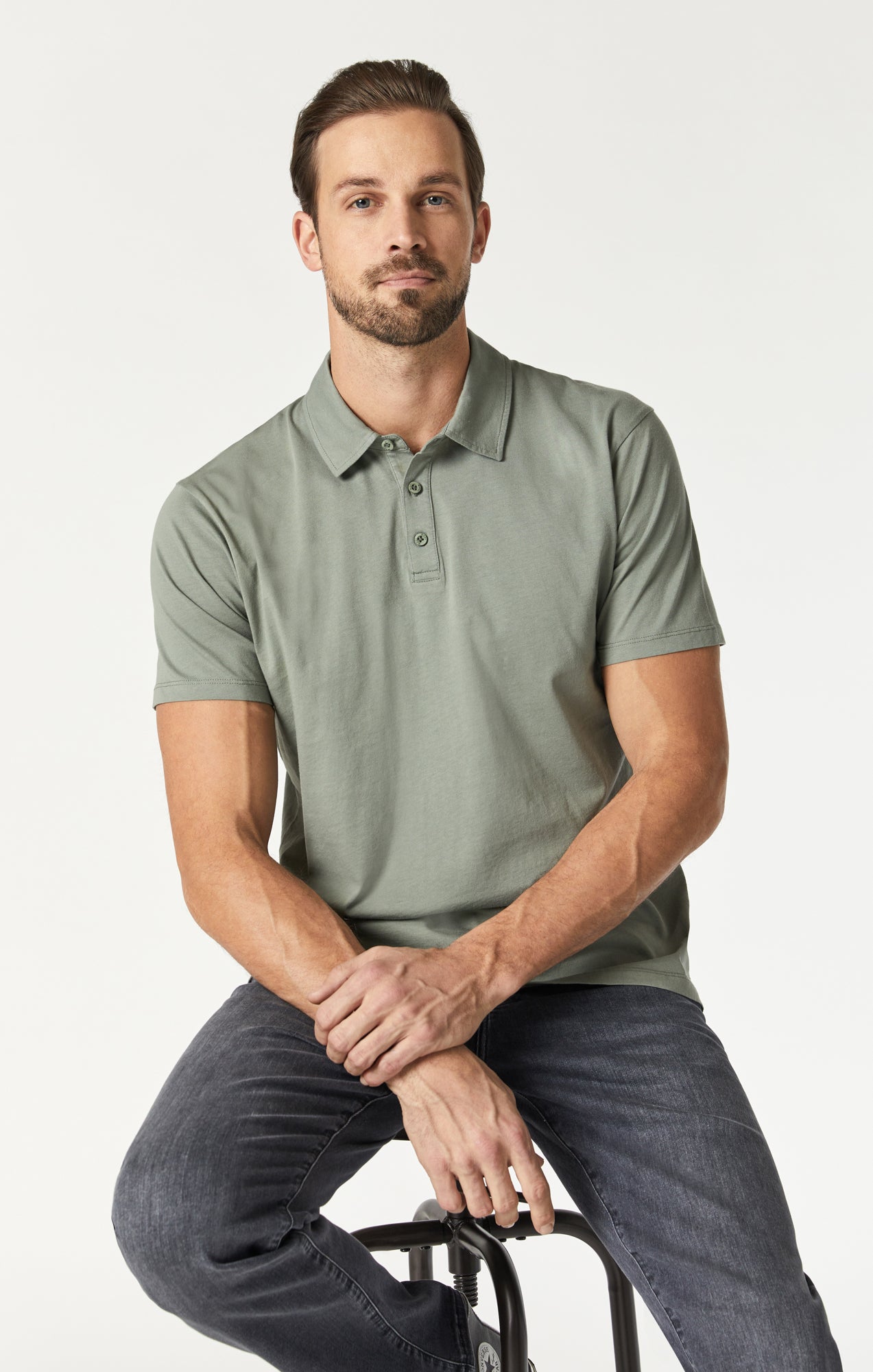 Mavi Men's Basic Polo Shirt In Agave Green