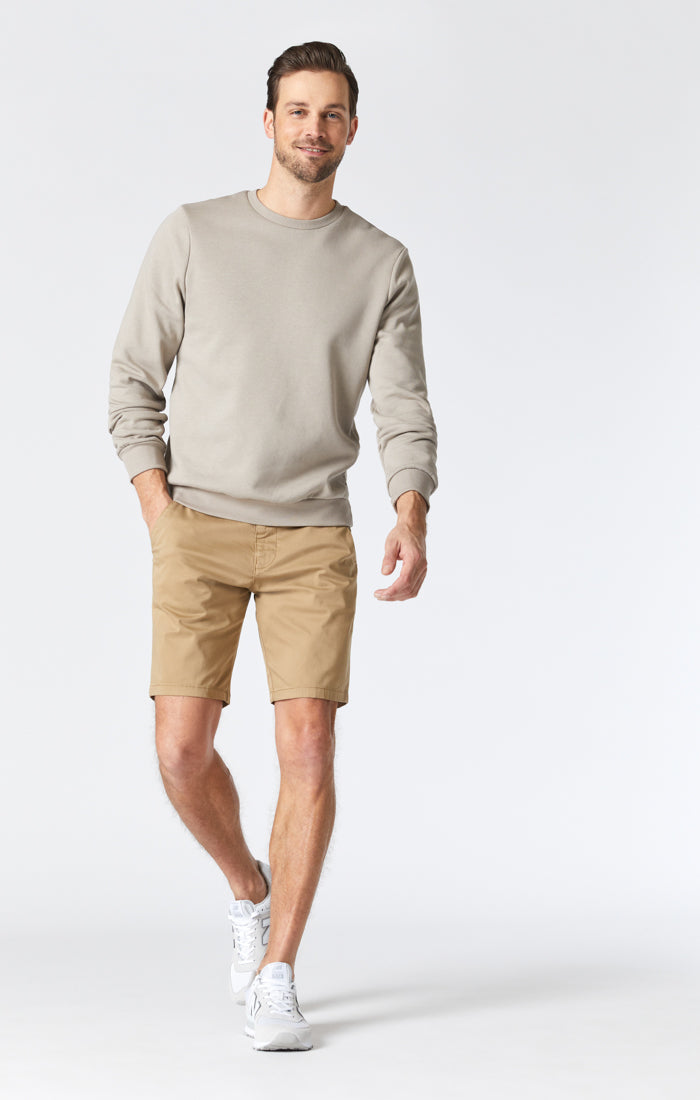 JACOB SHORTS IN BRITISH KHAKI TWILL - Mavi Jeans