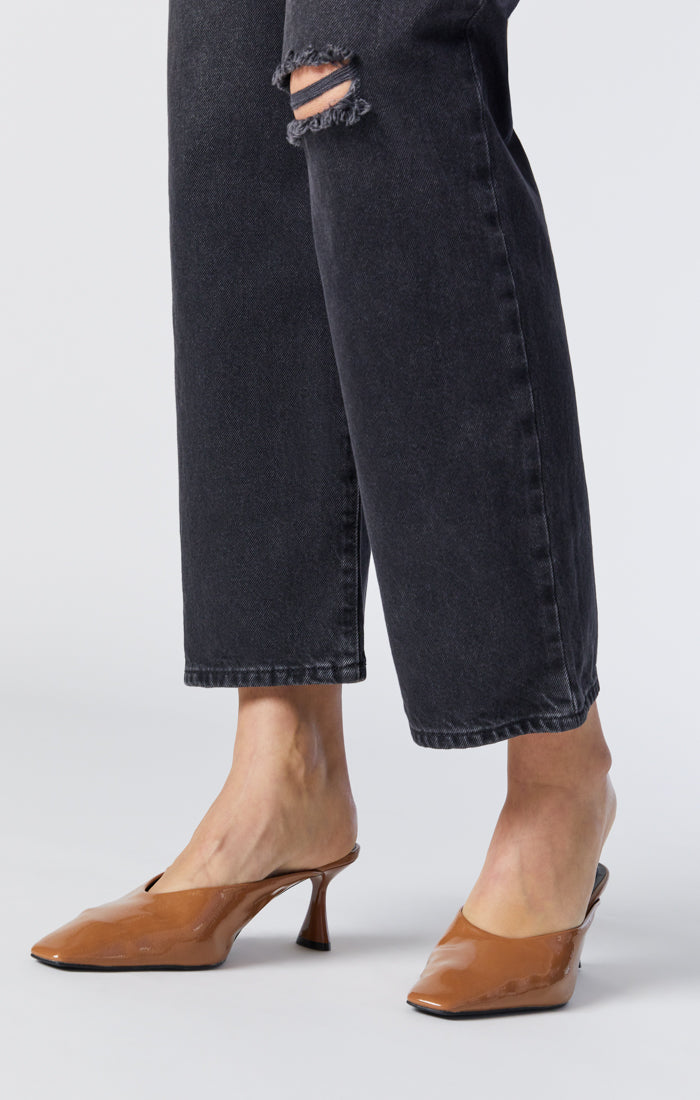 BARCELONA WIDE LEG IN DARK SMOKE ORGANIC BLUE - Mavi Jeans