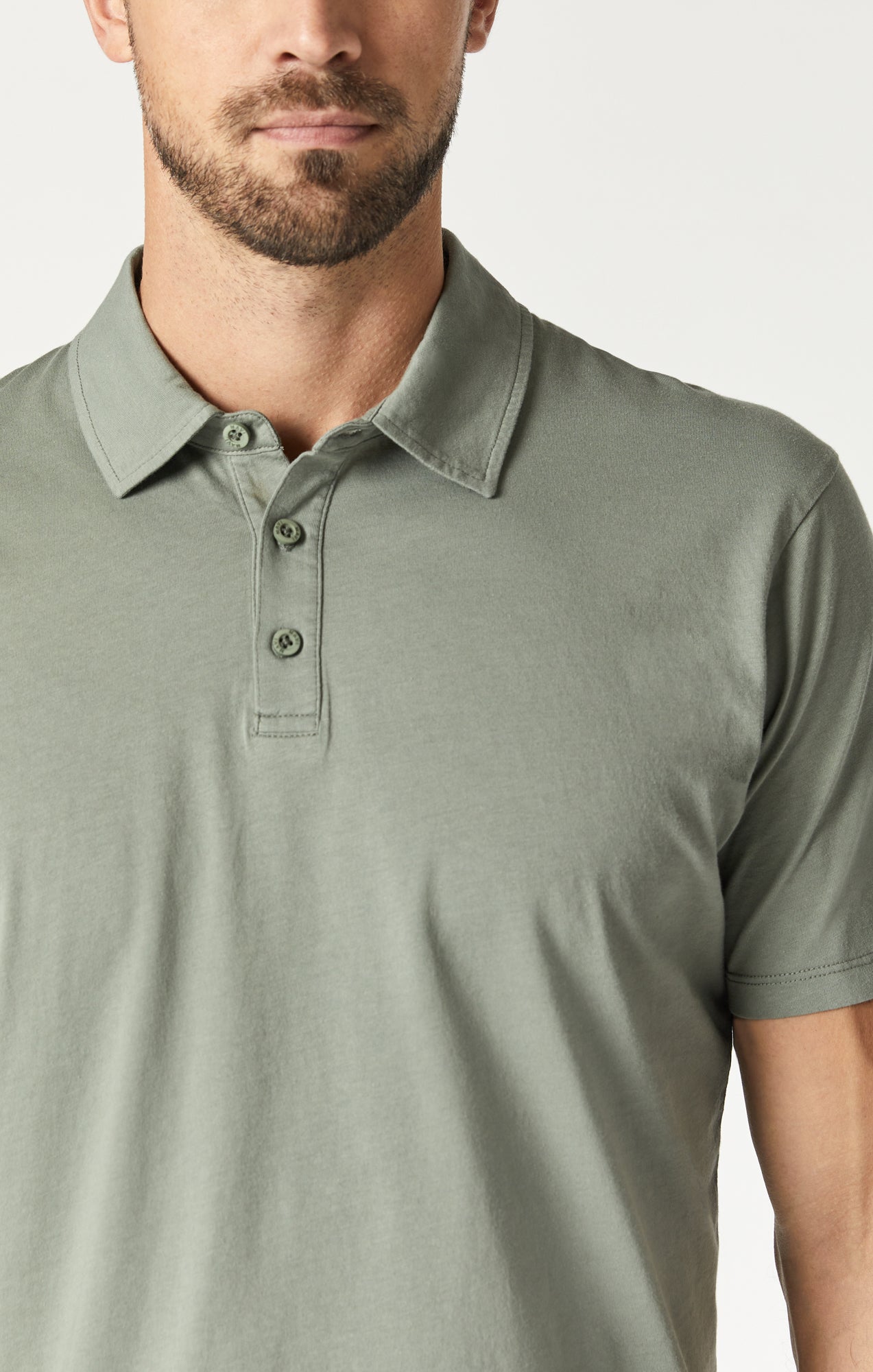 Finsbury Knitted Polo Shirt - Green Marl